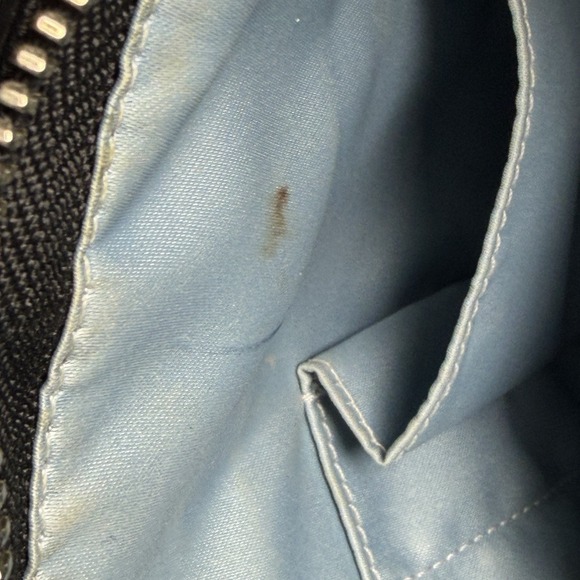 Coach Signature Logo Black Patent Leather Stitch Tote Shoulder Bag Double F15142 - Picture 16 of 16